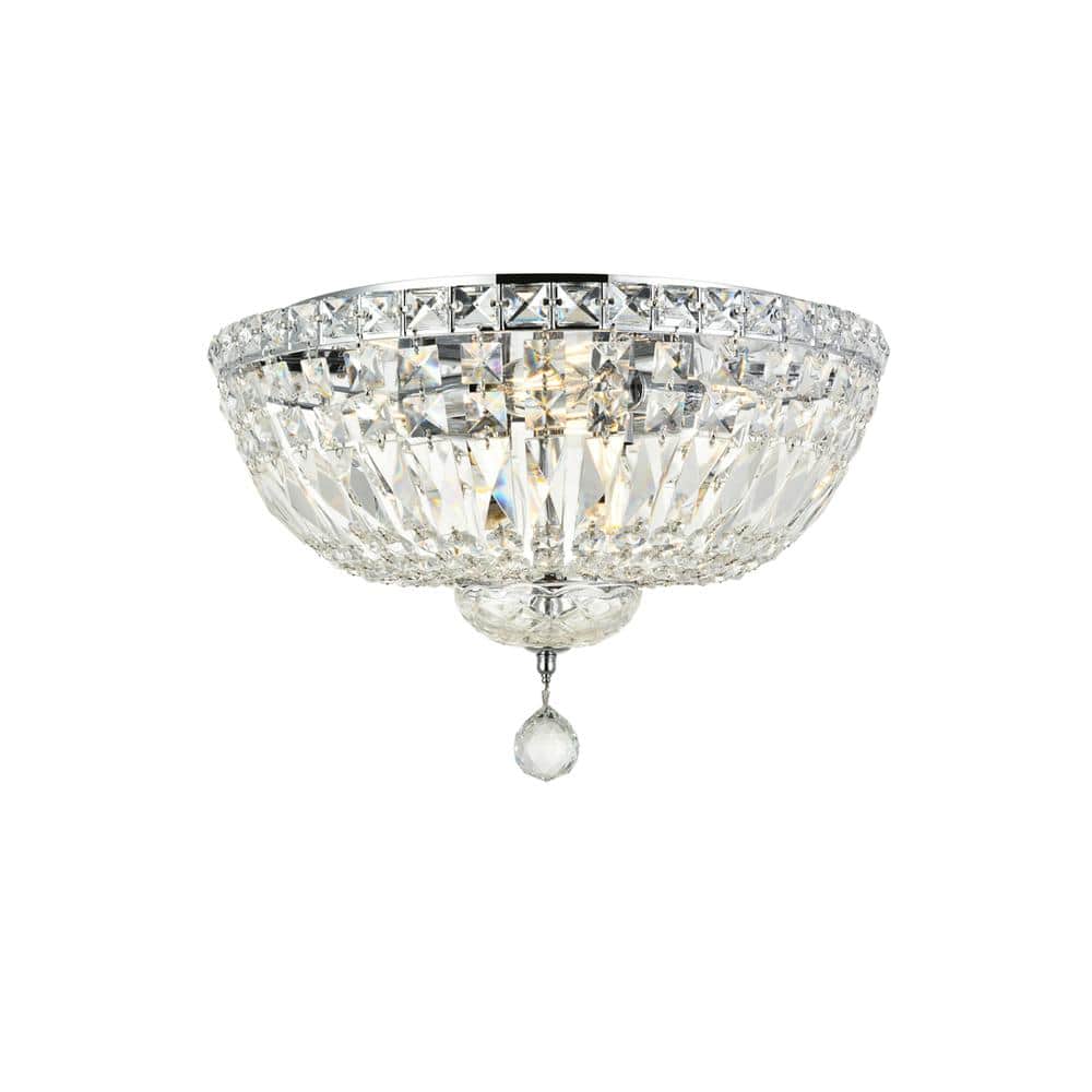 Elegant Lighting - Tranquil 6 light Flush Mount Clear Royal Cut Crystal - Chrome price history on PriceWatchPro