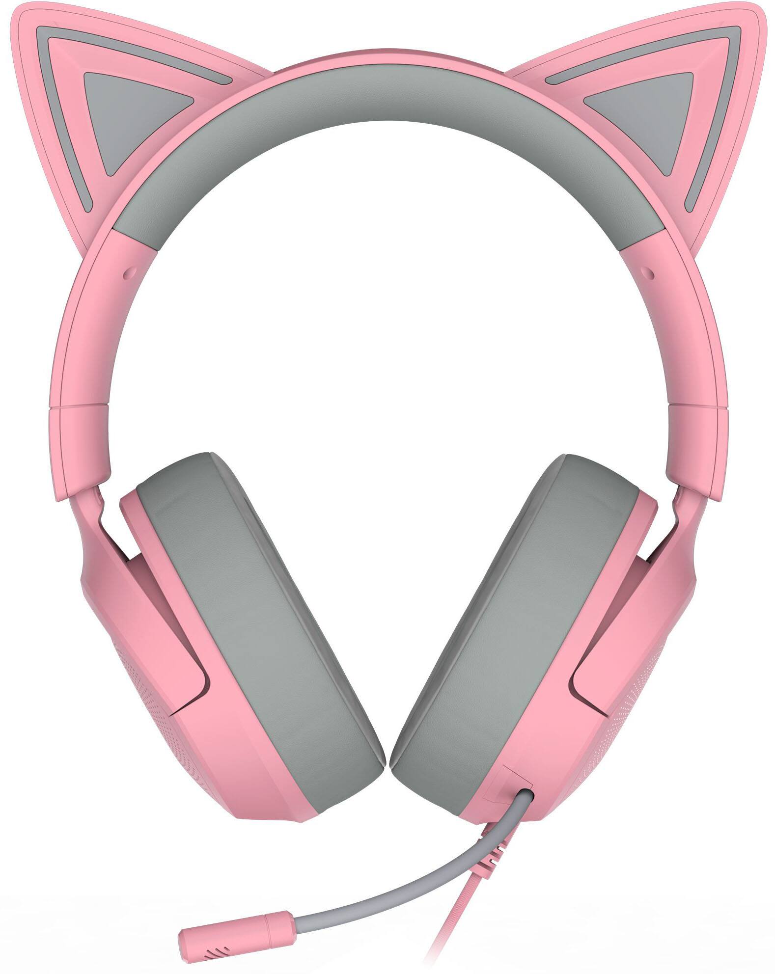 Alt View 5. Razer - Kraken Kitty V3 X Wired Over-the-Ear Gaming Headset for PC, PlayStation, Nintendo Switch, Steam Deck, and Smartphone - Quartz.