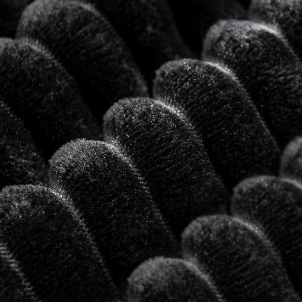 Angle. Kadyn - 104" Right Chaise Modular Sectional, Soft Corduroy Cloud Couch with Deep Comfort Seating, Black - Black.