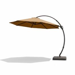 Boyel Living - 10ft Luxury Cantilever Patio Umbrella UV Protection - Tan