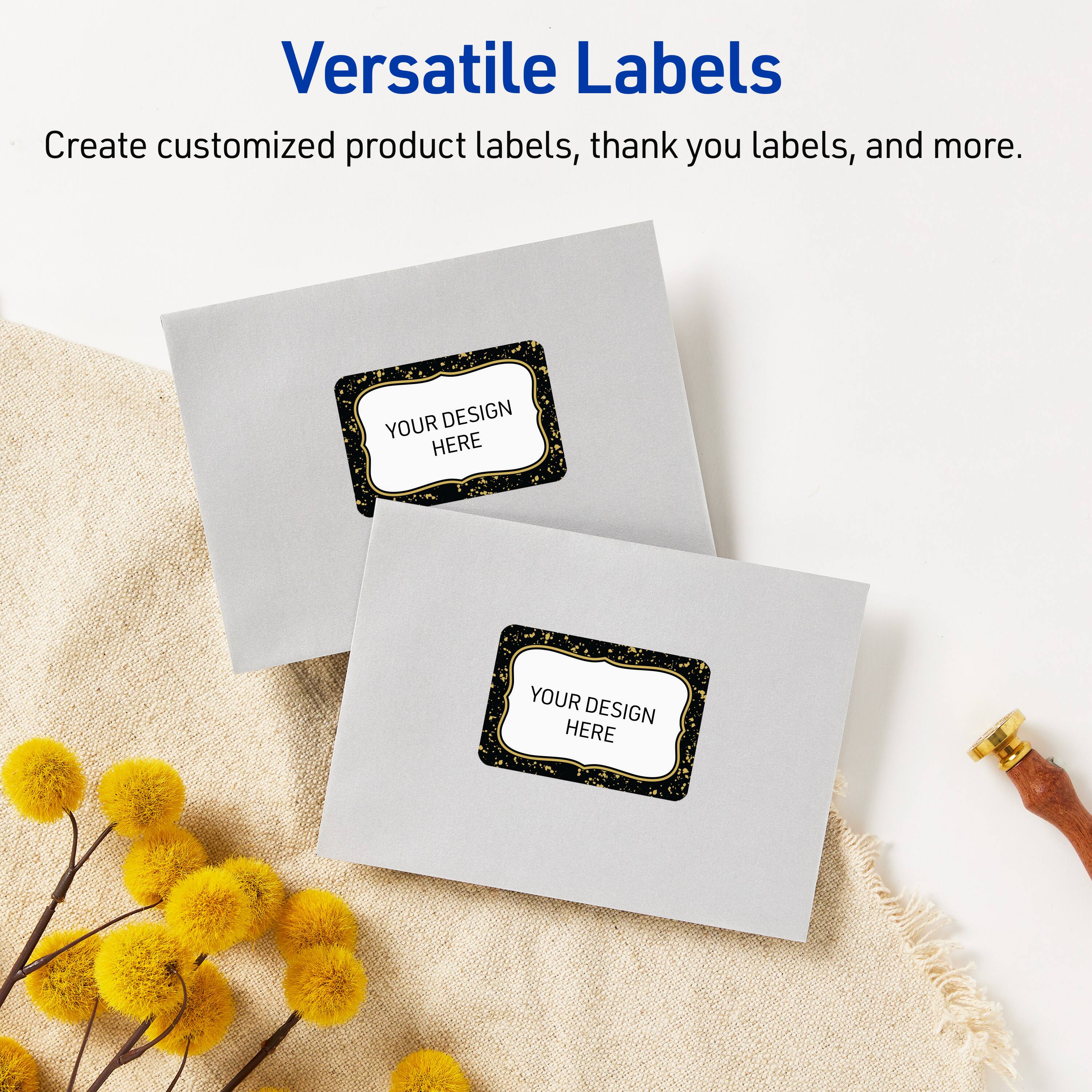 Versatile Labels

Create customized product labels, thank you labels, and more.

YOUR DESIGN HERE