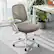 Alt View 3. Costway - Costway Mesh Office Chair with Lumbar Support & Flip-up Arms Rolling Casters for Work - Gray.