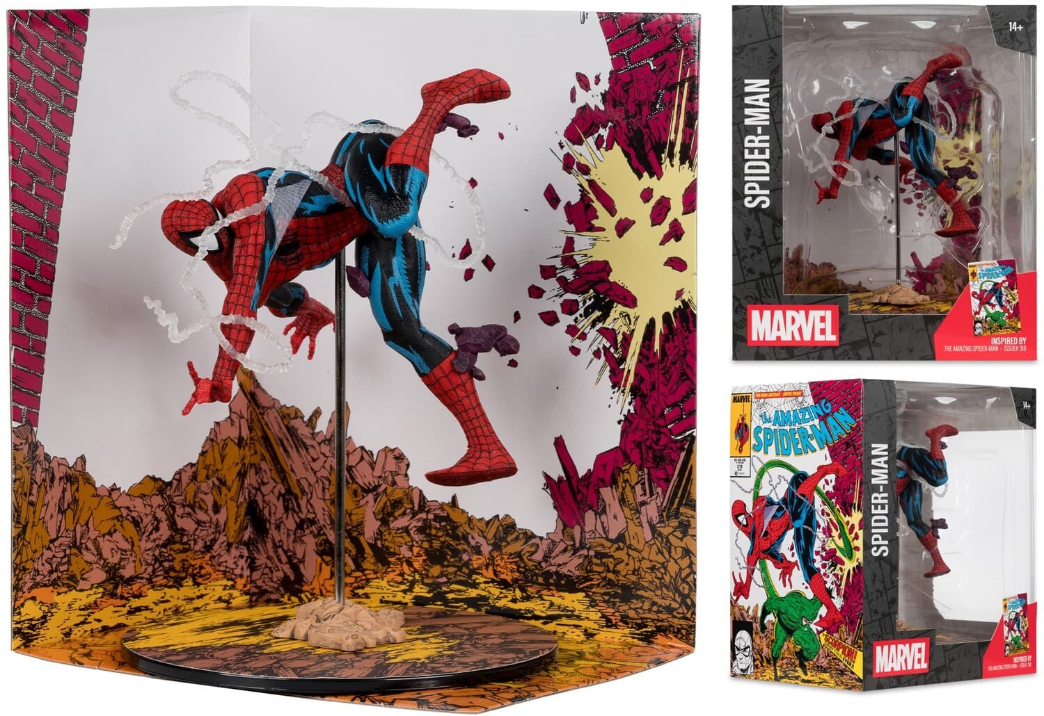 McFarlane Toys - Marvel Spider-Man 1:10th Scale Collectible (Amazing Spider-Man #318) - COLLECTIBLES - Multicolor price history on PriceWatchPro