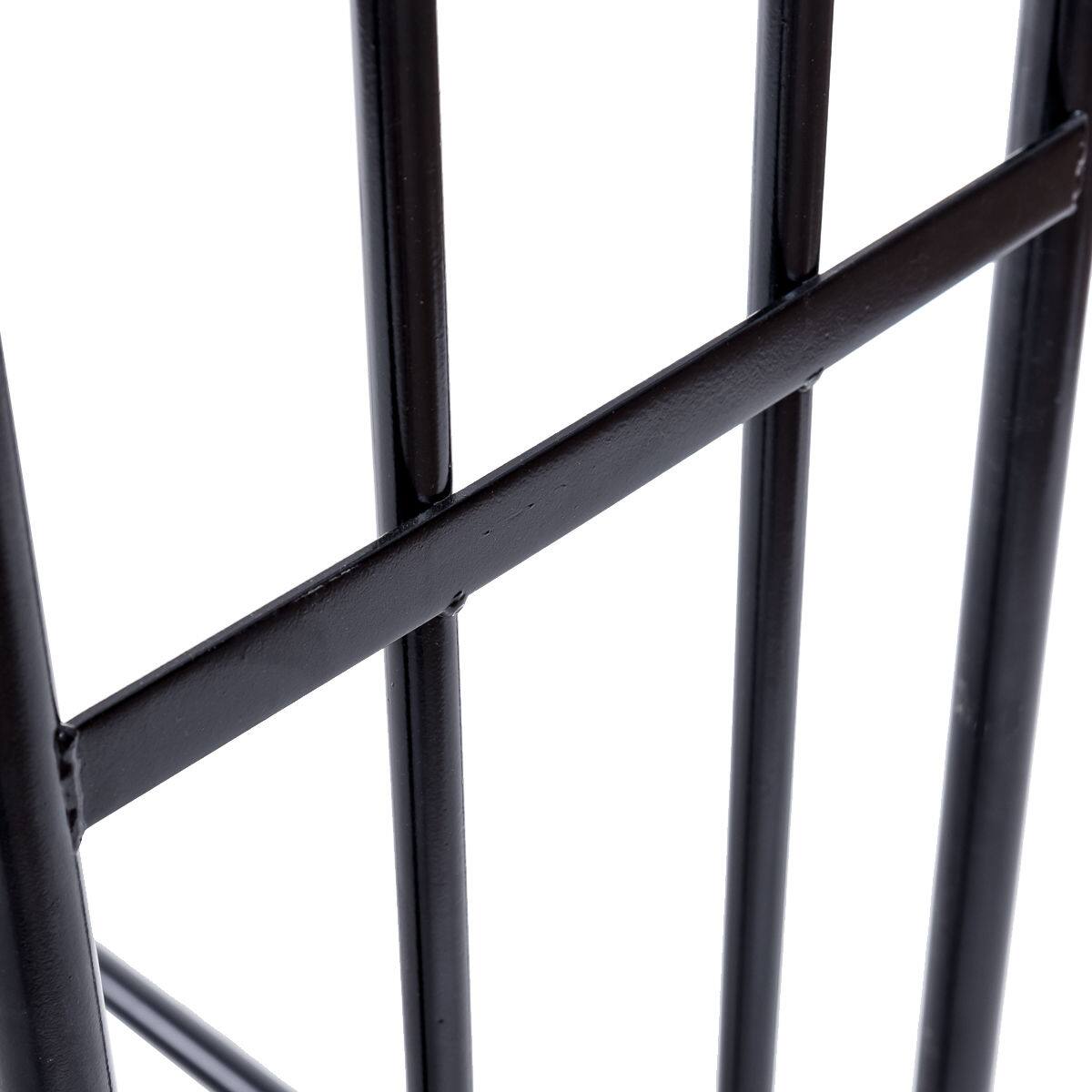 Alt View 8. Costway - Costway 4 Feet Outdoor Heavy Duty Steel Firewood Log Rack Wood Storage Holder - Black.