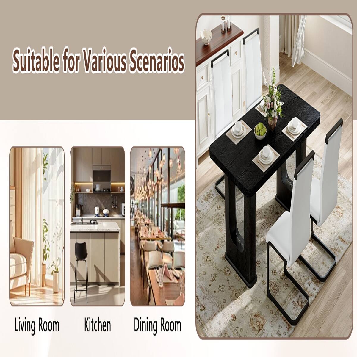 Suitable for Various Scenarios

Living Room  
Kitchen  
Dining Room