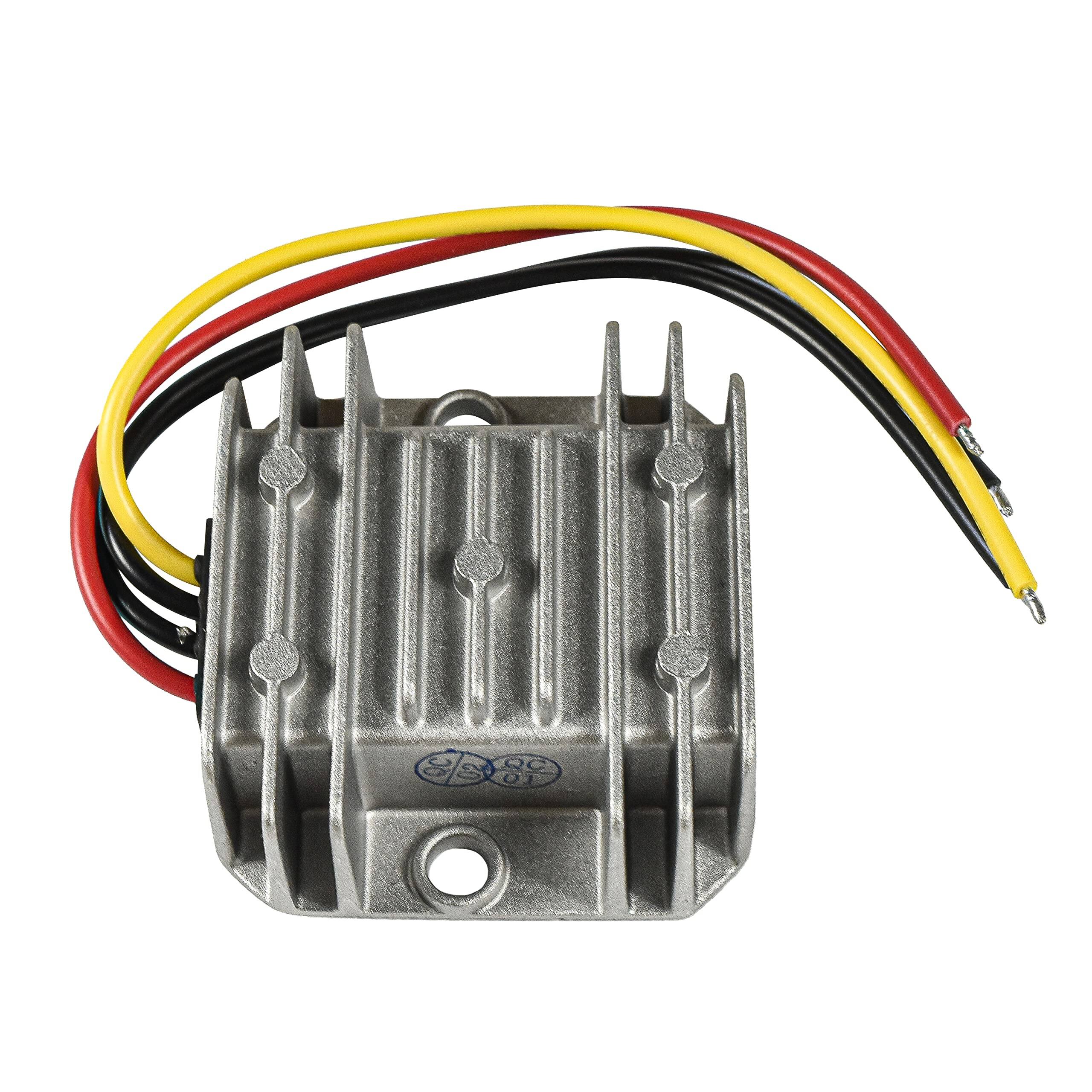 Alt View 1. HQRP - HQRP 24V to 12V DC-DC Converter 5A 60W Waterproof Step Down Voltage Regulator - Silver.