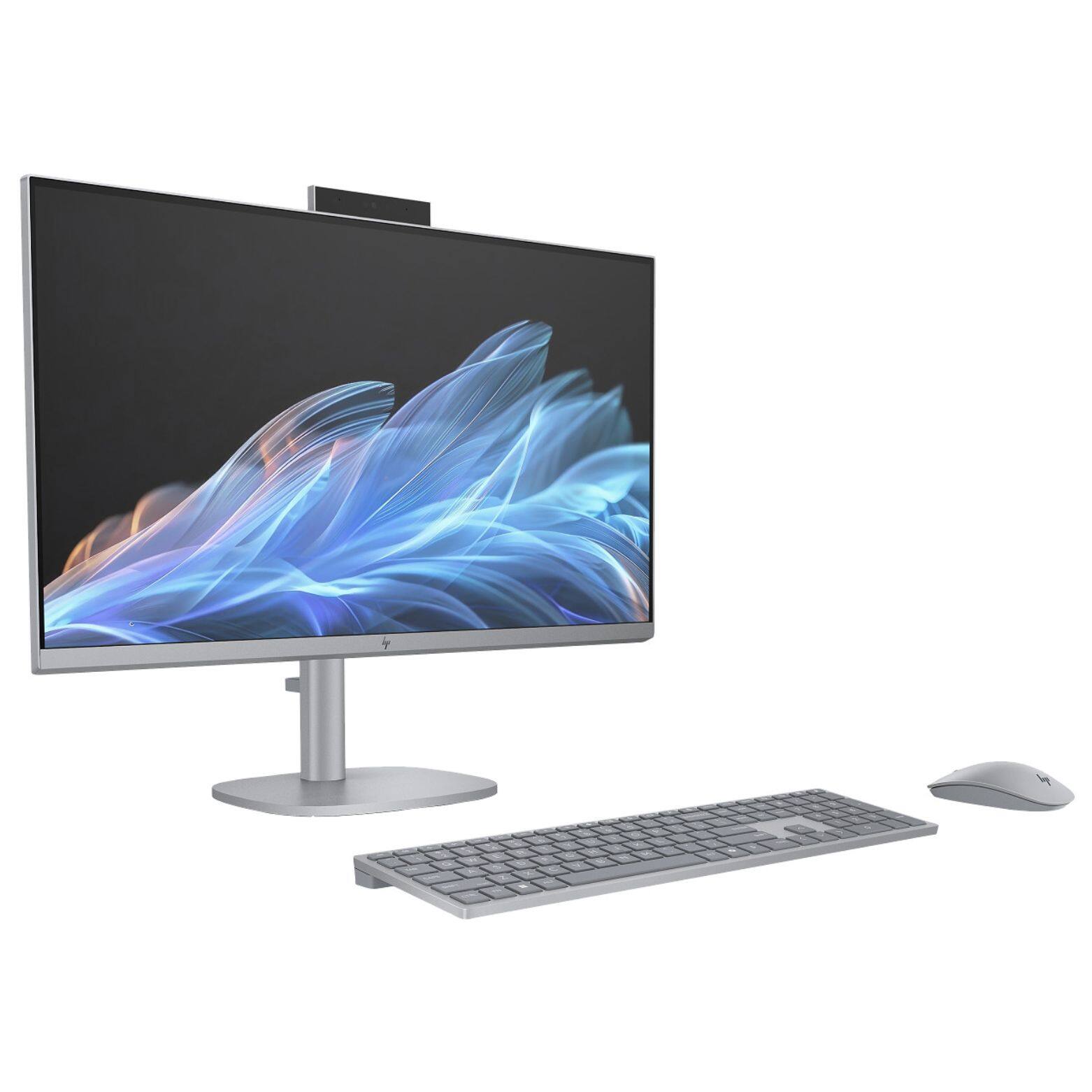 Alt View 2. HP - OmniStudio 27-CS0000 27" FHD Touch Intel Ultra 5 16GB DDR5 256GB SSD Intel Arc Windows 11 Home All-in-One Desktop - Grey.