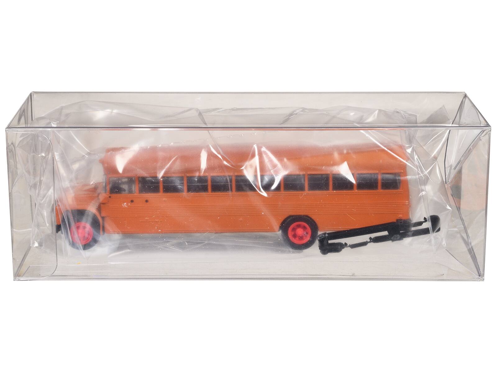 Left. Promotex - School Bus Orange 1/87 (HO) Plastic Model by Promotex - Orange.