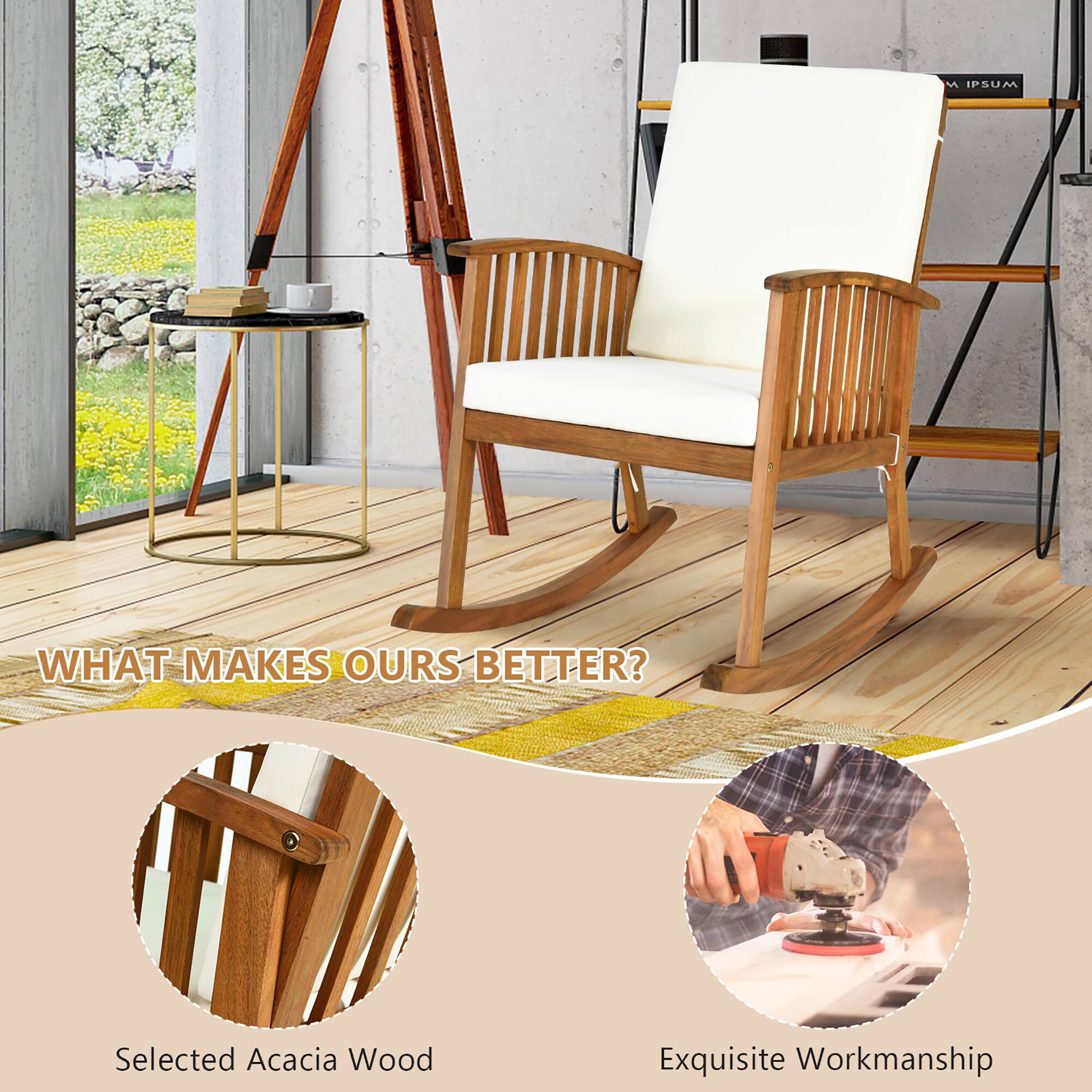 WHAT MAKES OURS BETTER?

Selected Acacia Wood

Exquisite Workmanship