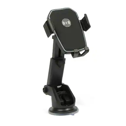 Front. Kitcheniva - 30W Fast Car Wireless Charger 2 in 1 Clamping Phone Holder Mount For Samsung iPhone - Black.