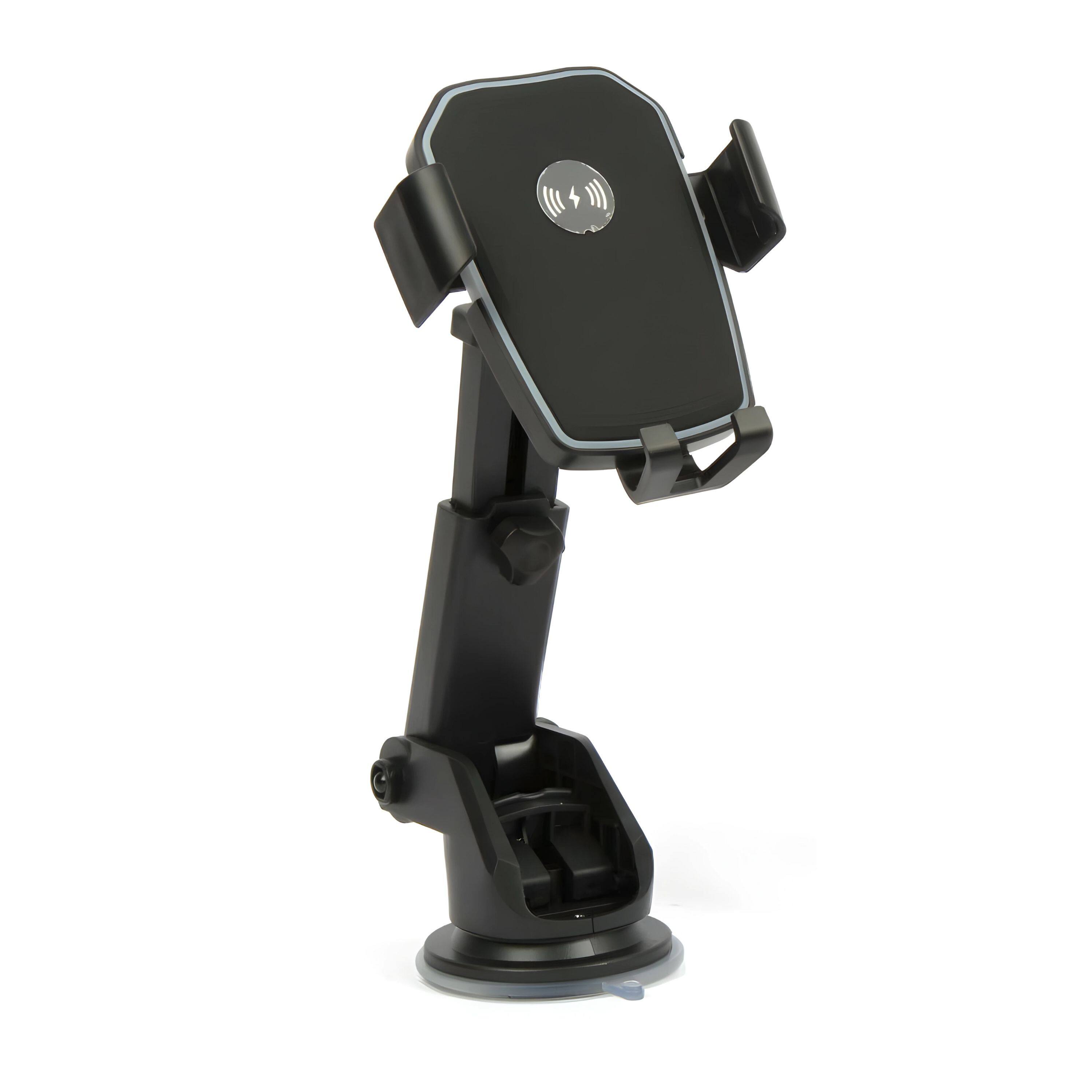 Front. Kitcheniva - 30W Fast Car Wireless Charger 2 in 1 Clamping Phone Holder Mount For Samsung iPhone - Black.