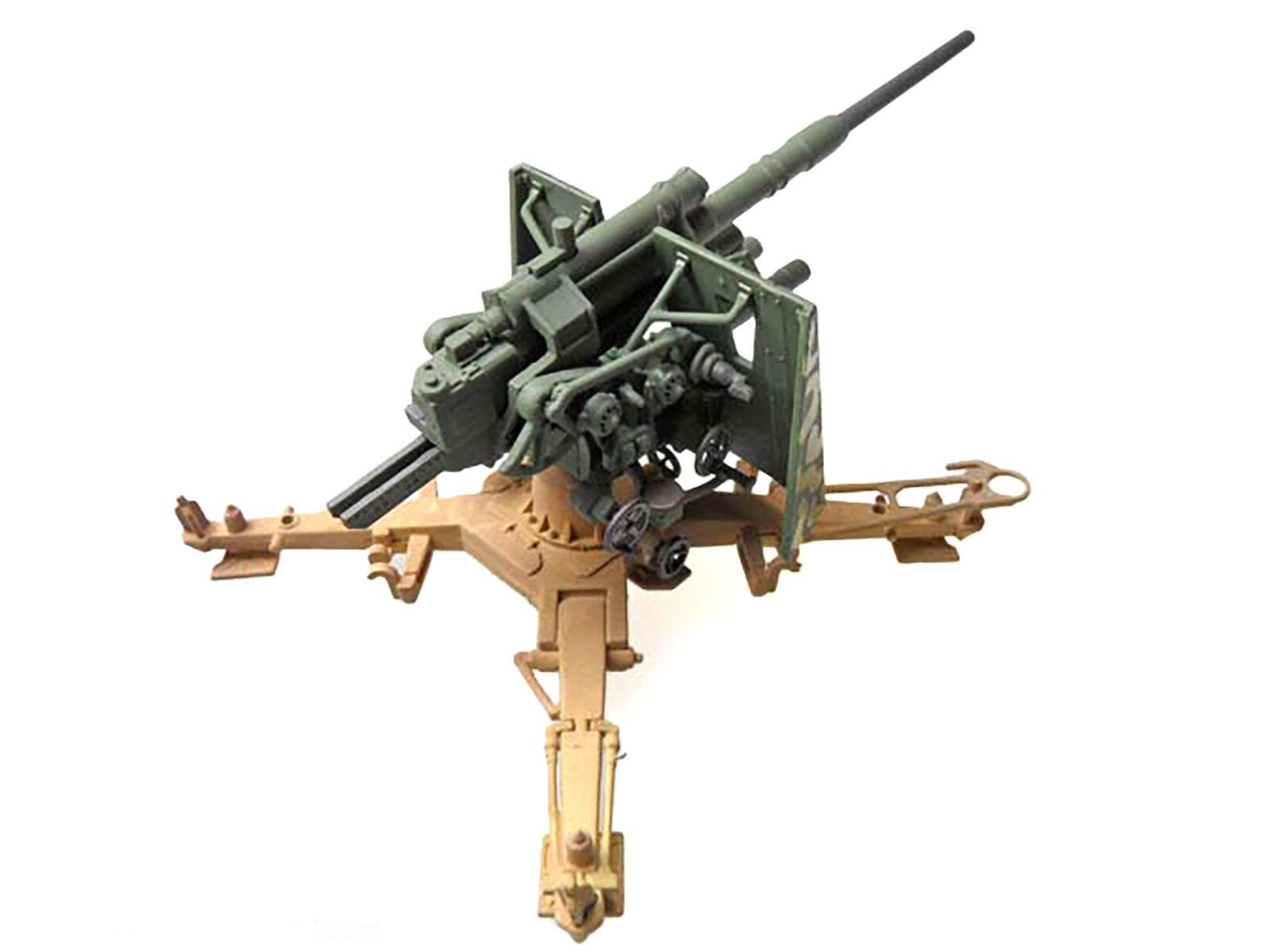 Angle. Panzerstahl - 8.8cm Flak36 Gun "FlaRgt. Hermann Goring Sicily" (1943) German Army 1/72 Diecast Model by Panzerstahl - Multicolor.