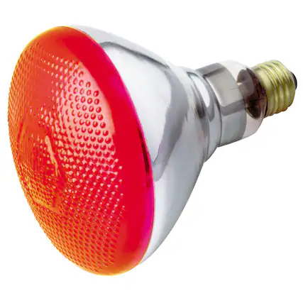 Front. SATCO - Satco 100 W BR40 Reflector Incandescent Bulb E26 (Medium) Red 1 pk.