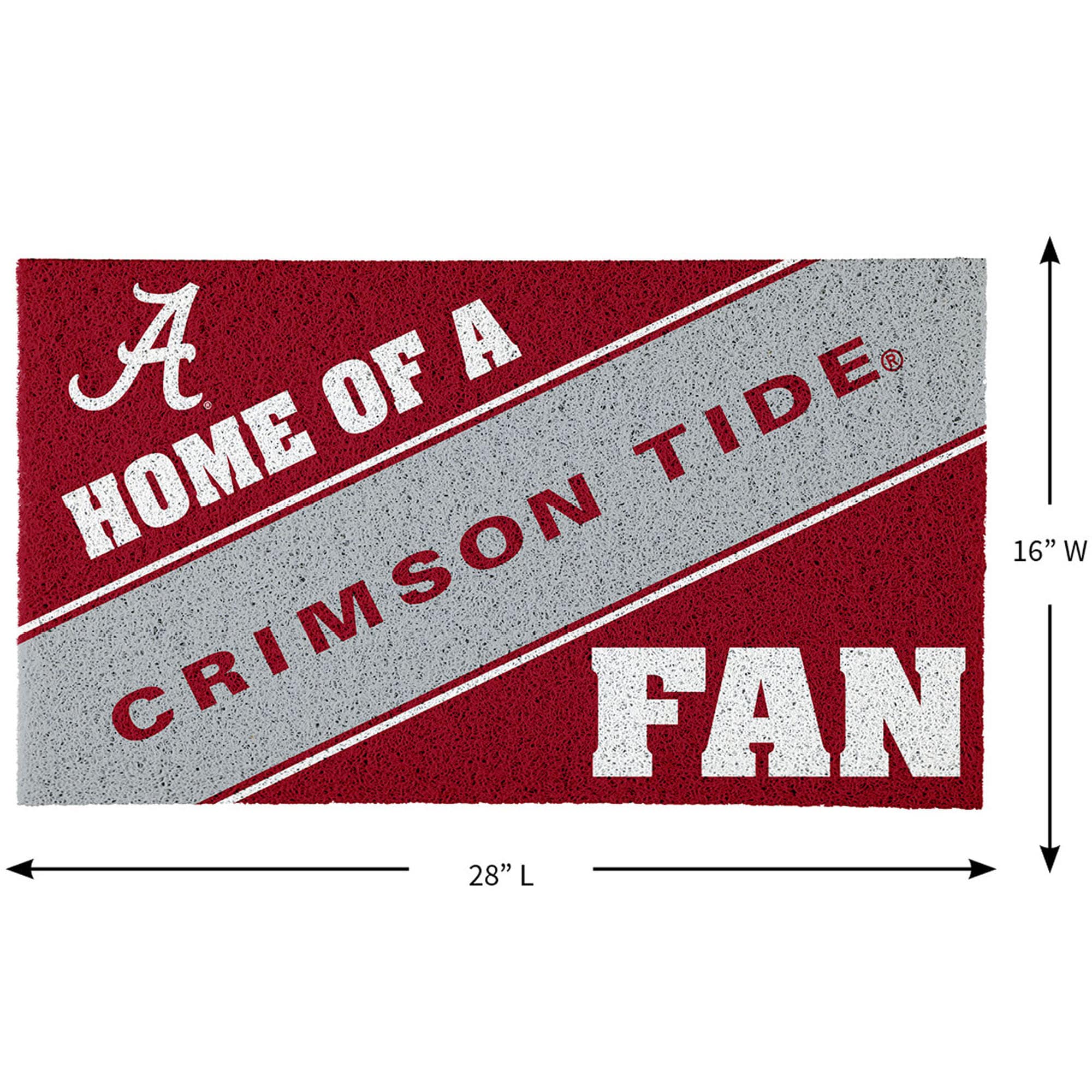 A Home of A Crimson Tide Fan 16" W 28" L