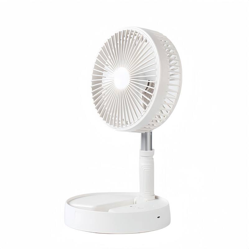 Alt View 1. Cluzine - Telescopic Foldable Pedestal Stand Fan Adjustable Height High Speed Cooling Portable for Indoor Outdoor Use.