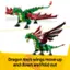 "Dragon toy's wings move up and down and fold out."