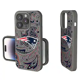 Keyscaper - NFL - New England Patriots - Paisley iPhone Soft Touch Case - 14 - Gray