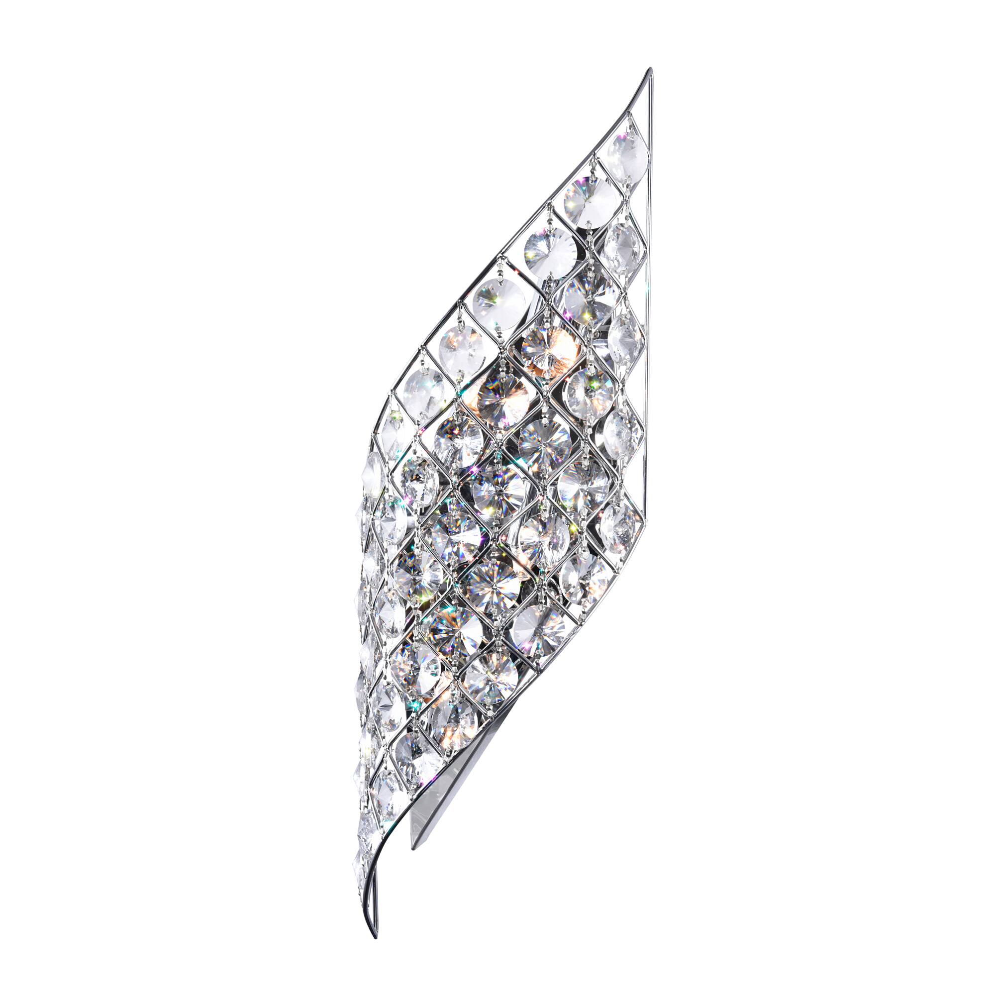 Angle. CWI Lighting - Chique 4 Light Wall Sconce With Chrome Finish - Chrome.