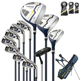Costway 12 Pieces Men's Complete Golf Club Set Right Hand 460CC #1 Costway 12 Pieces Men's Complete Golf Club Set Right Hand 460CC #1