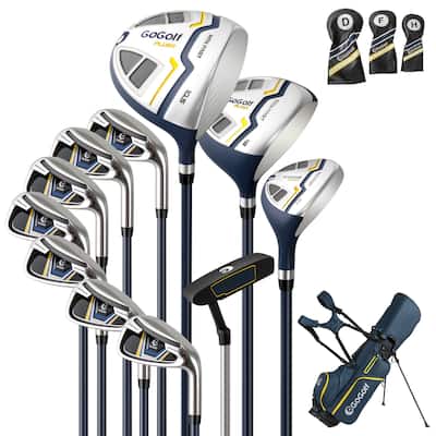 Costway 12 Pieces Men's Complete Golf Club Set Right Hand 460CC #1 Costway 12 Pieces Men's Complete Golf Club Set Right Hand 460CC #1