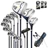 Costway - 12 Pieces Men's Complete Golf Club Set Right Hand 460CC #1 Driver & #3 Fairway - Yellow