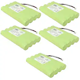 HQRP - 5-Pack 9.6 V 2000 mAh Ni-MH Batteries for Yaesu FT-817 / FT-817ND Replaces FNB-72 Series