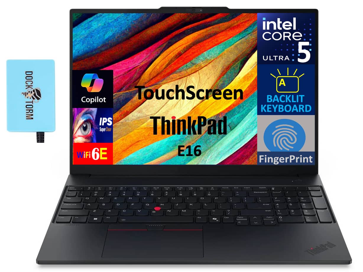 Lenovo - ThinkPad Laptop 16.0 WUXGA Display (Intel Ultra 5-225U, 64GB DDR5, Win11Pro) w/DKZ USB Port Expander - Black price history on PriceWatchPro
