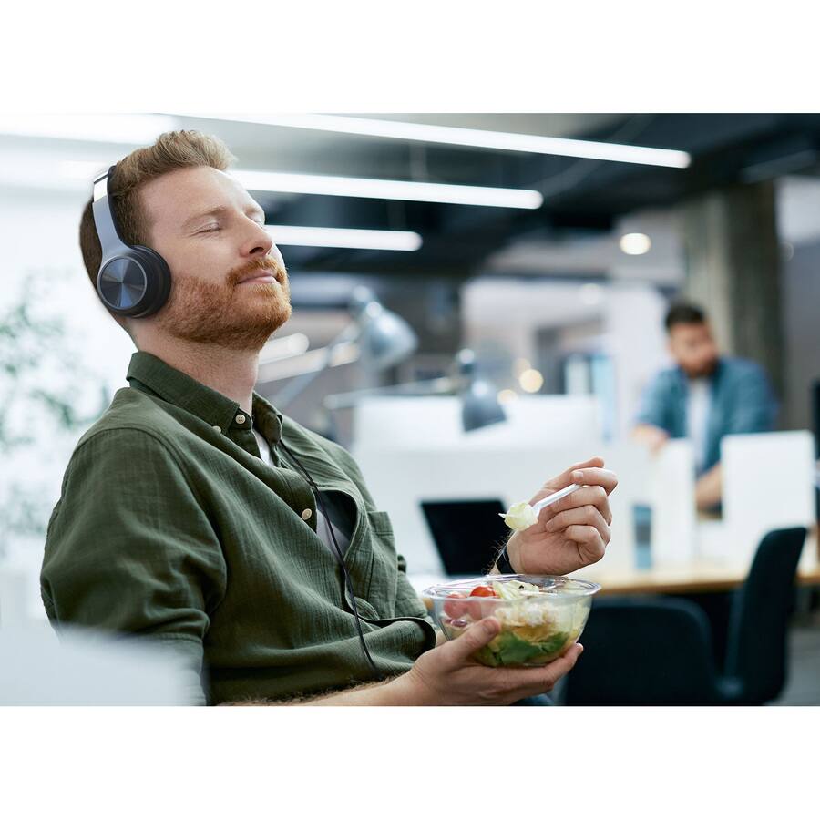 Alt View 5. Creative Labs - Creative Chat USB Headset - Stereo - USB Type C - Wired - 20 Hz to 2 kHz - On-ear - Binaural - Ear-cup - 6.89 ft Cable - Unknown.