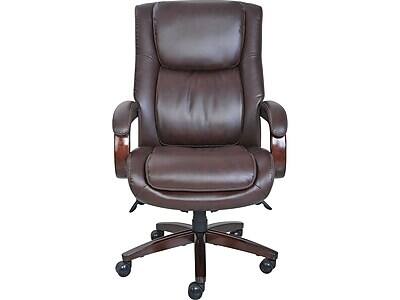 Alt View 2. La-Z-Boy - La-Z-Boy Winston Ergonomic Faux Leather Executive Big & Tall Chair, 400 lb. Capacity, Brown (44763) - Brown.