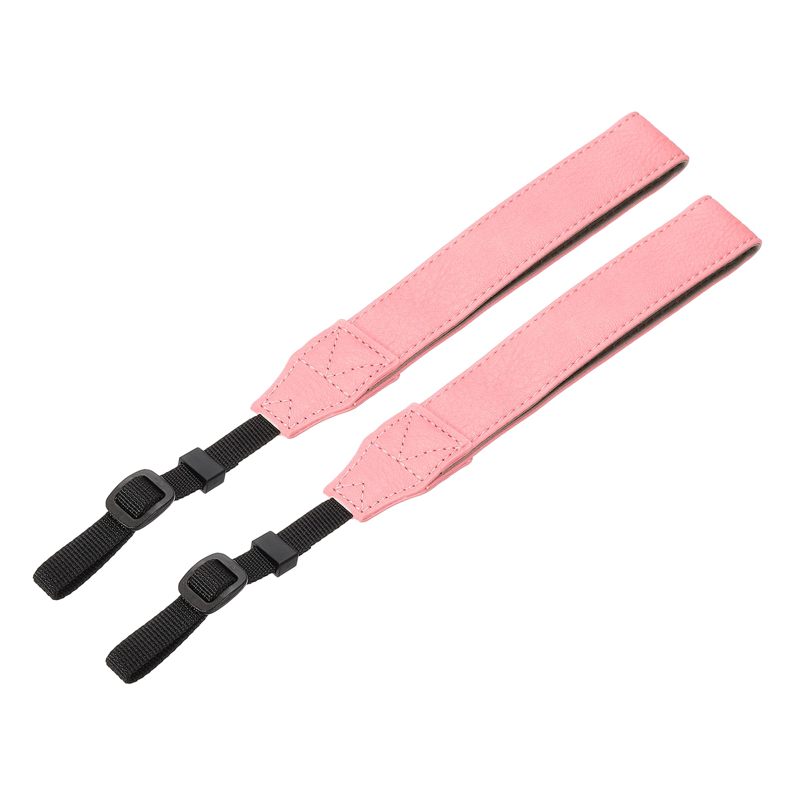 Unique Bargains - 2pcs Camera Wrist Straps, PU Leather Hand Strap Adjustable Wristlet Lanyards for DSLR SLR Digital Camera - Pink