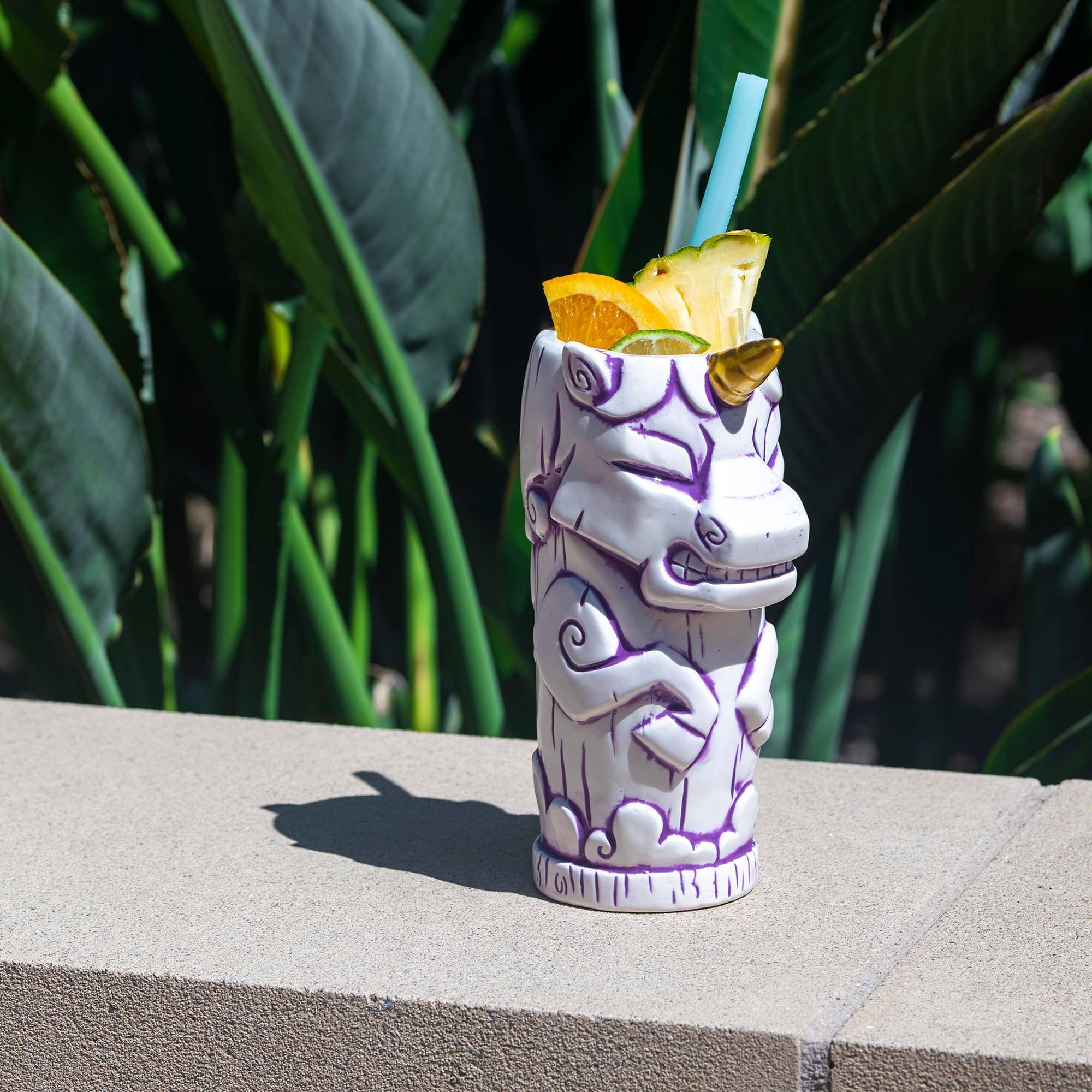 Alt View 3. ThinkGeek - Geeki Tikis White Unicorn Fantasy Mug | Ceramic Tiki Style Cup | Holds 19 Ounces - White.