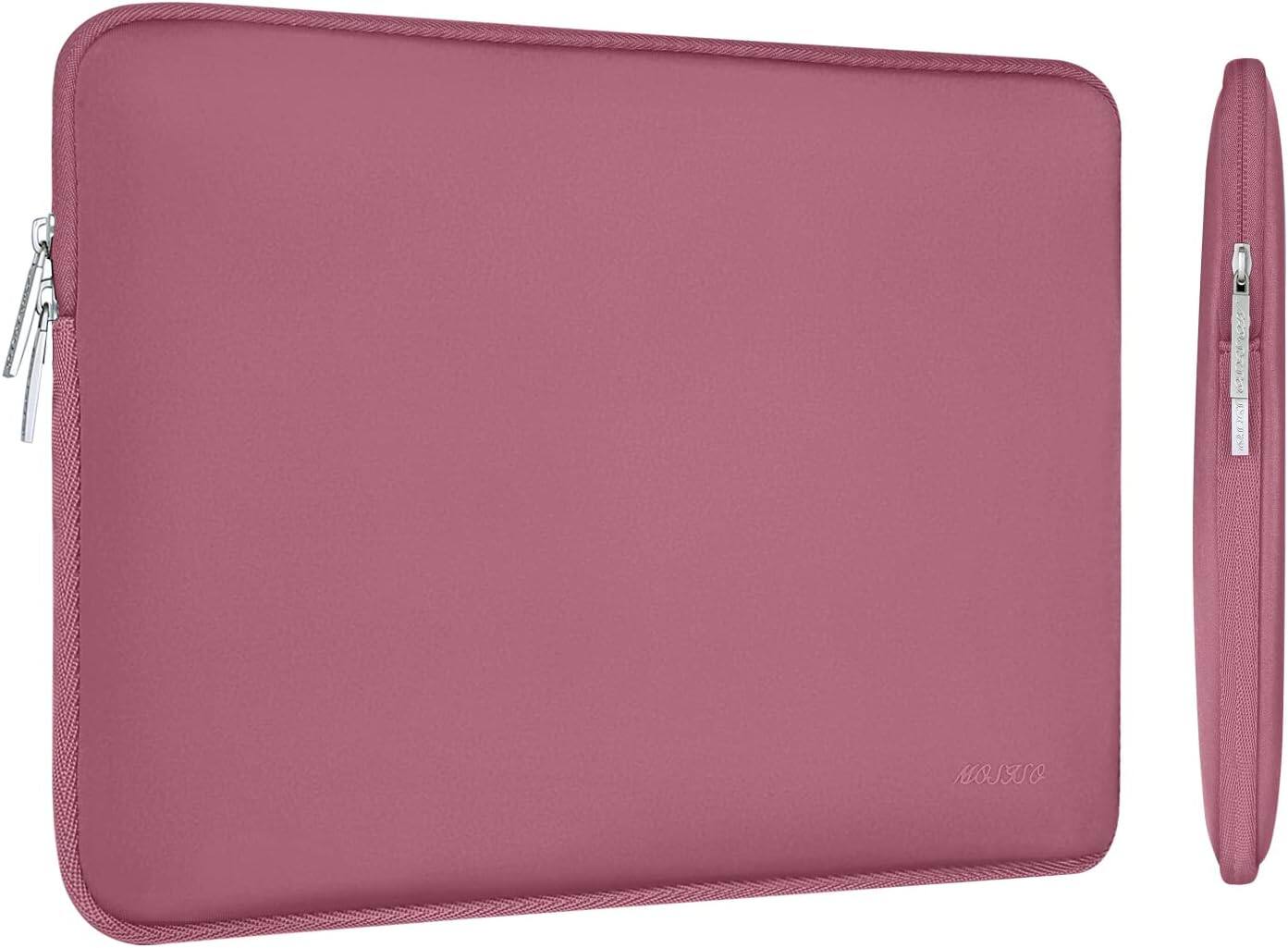 Alt View 2. mosiso - 13 inch Laptop Sleeve for MacBook Air Pro 13 M5 M4 M3 M2 M1 2026-2018 /Neo 13, Neoprene Computer Sleeve with Small Case - Dusty Rose.