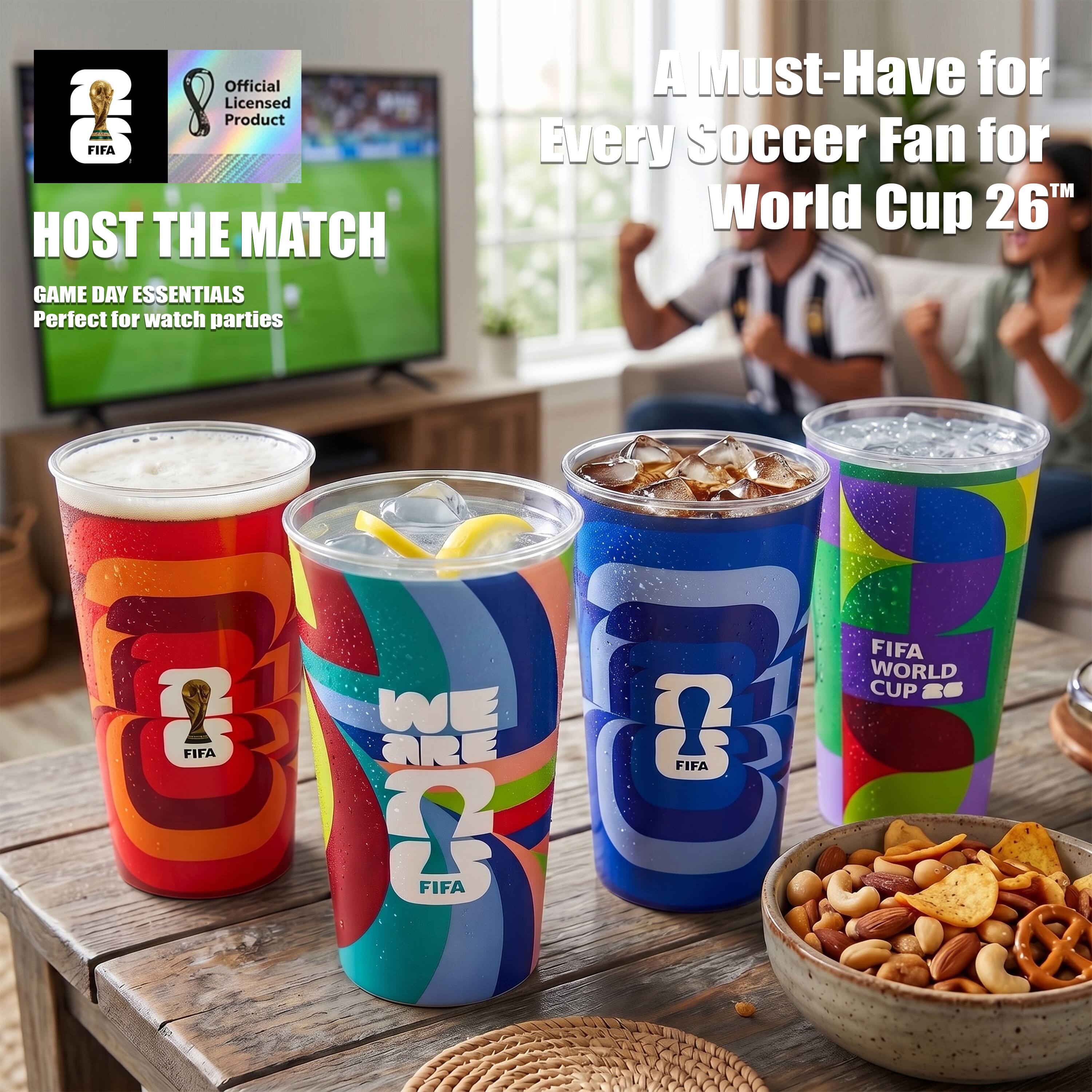 Official Licensed Product FIFA HOST THE MATCH GAME DAY ESSENTIALS Perfect for watch parties A Must-Have for Every Soccer Fan for World Cup 26™