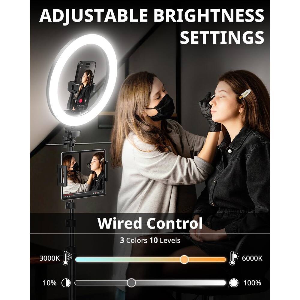ADJUSTABLE BRIGHTNESS SETTINGS

Wired Control

3 Colors 10 Levels

3000K 6000K

10% 100%