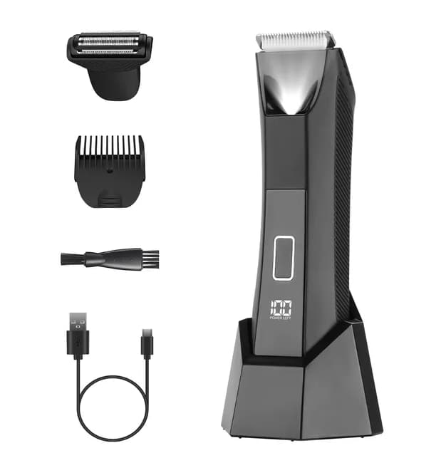 Lycvki - 2-in-1 Cordless Electric Body & Beard Trimmer