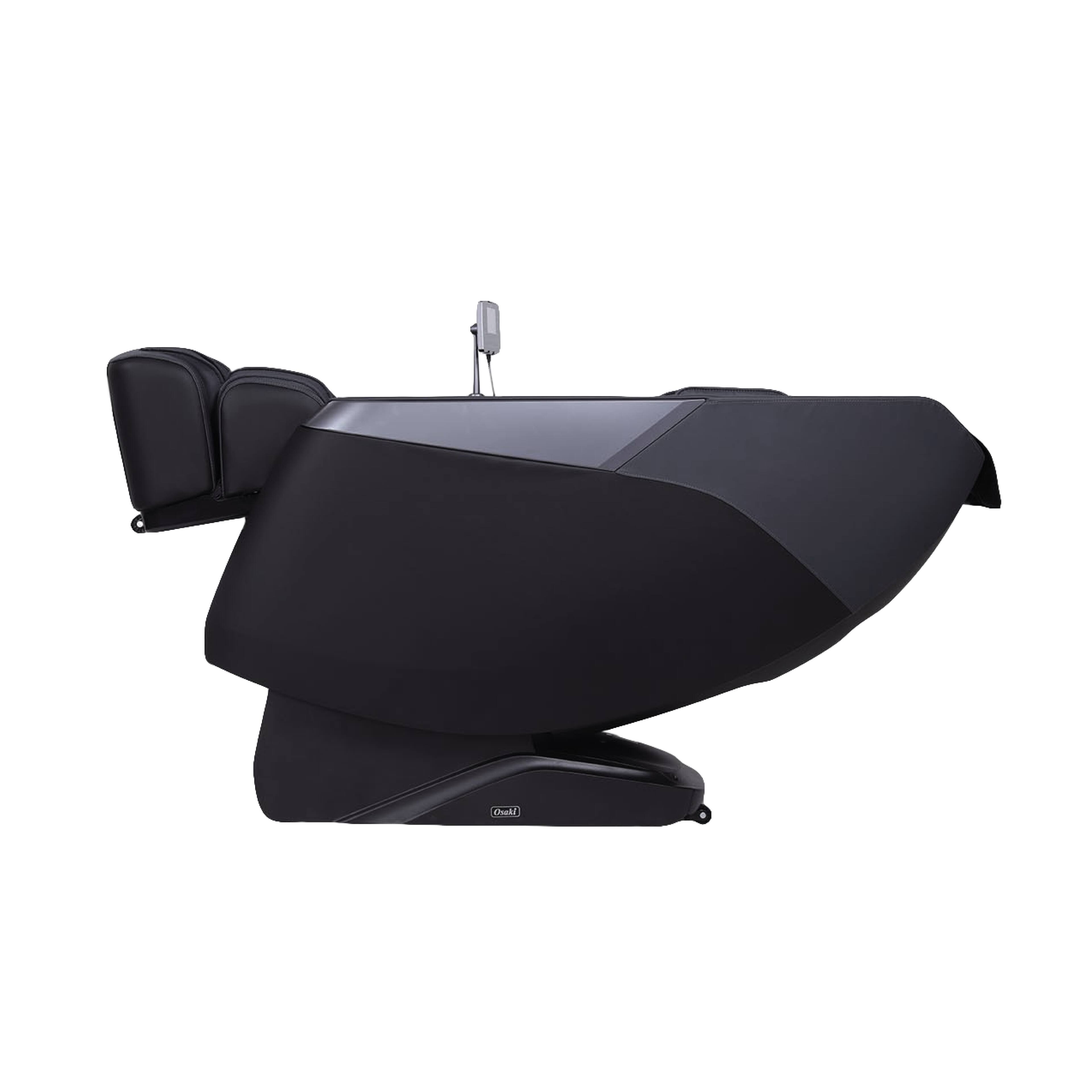 Back. Osaki - Osaki 3D+ Nova II Shiatsu Zero Gravity Massage Chair with Triple Foot Rollers - Black - Black.