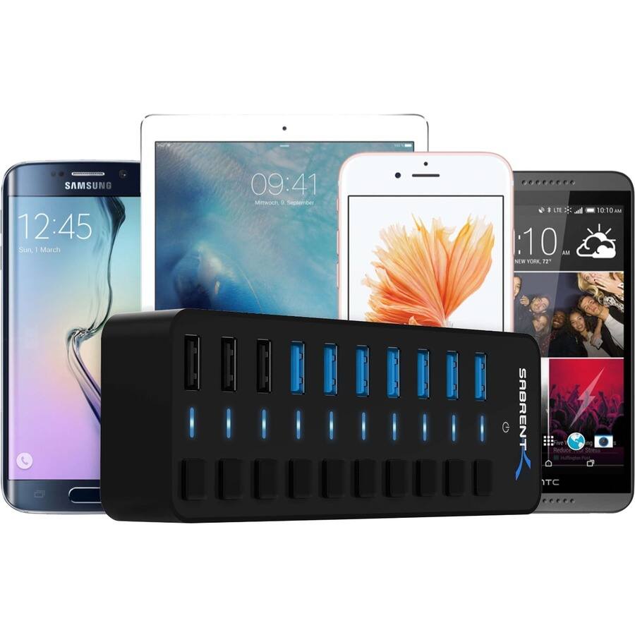 SAMSUNG  
12:45  
Sun, 1 March  

09:41  
Mittwoch, 9 September  

10:10 AM  
NEW YORK 72°  

SABRENT  
Reduce 1TC Stream