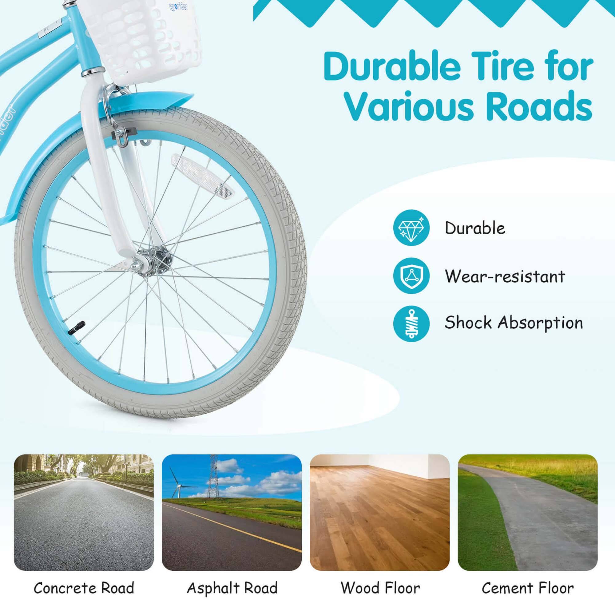 Durable Tire for Various Roads

- Durable
- Wear-resistant
- Shock Absorption

Concrete Road  
Asphalt Road  
Wood Floor  
Cement Floor