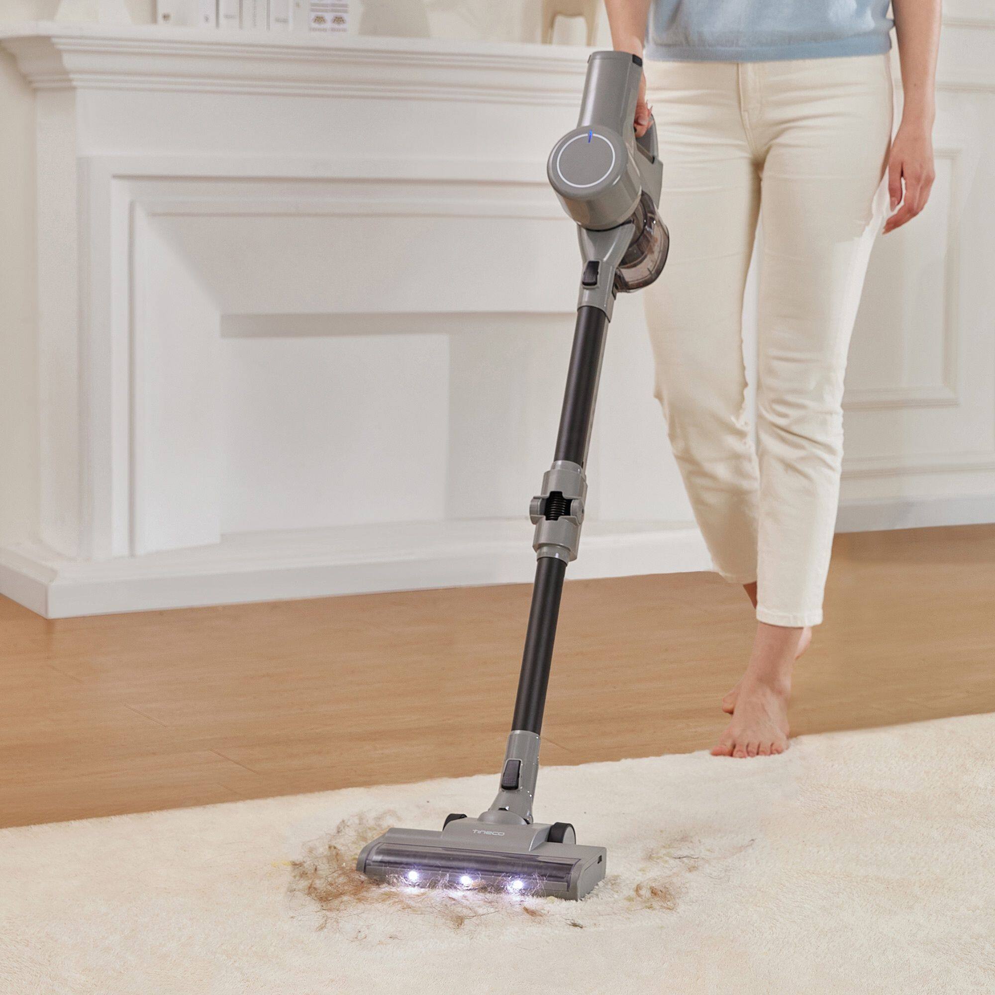 Back. Tineco - Tineco Go Flex Cordless Lightweight Stick Vacuum - Gray.