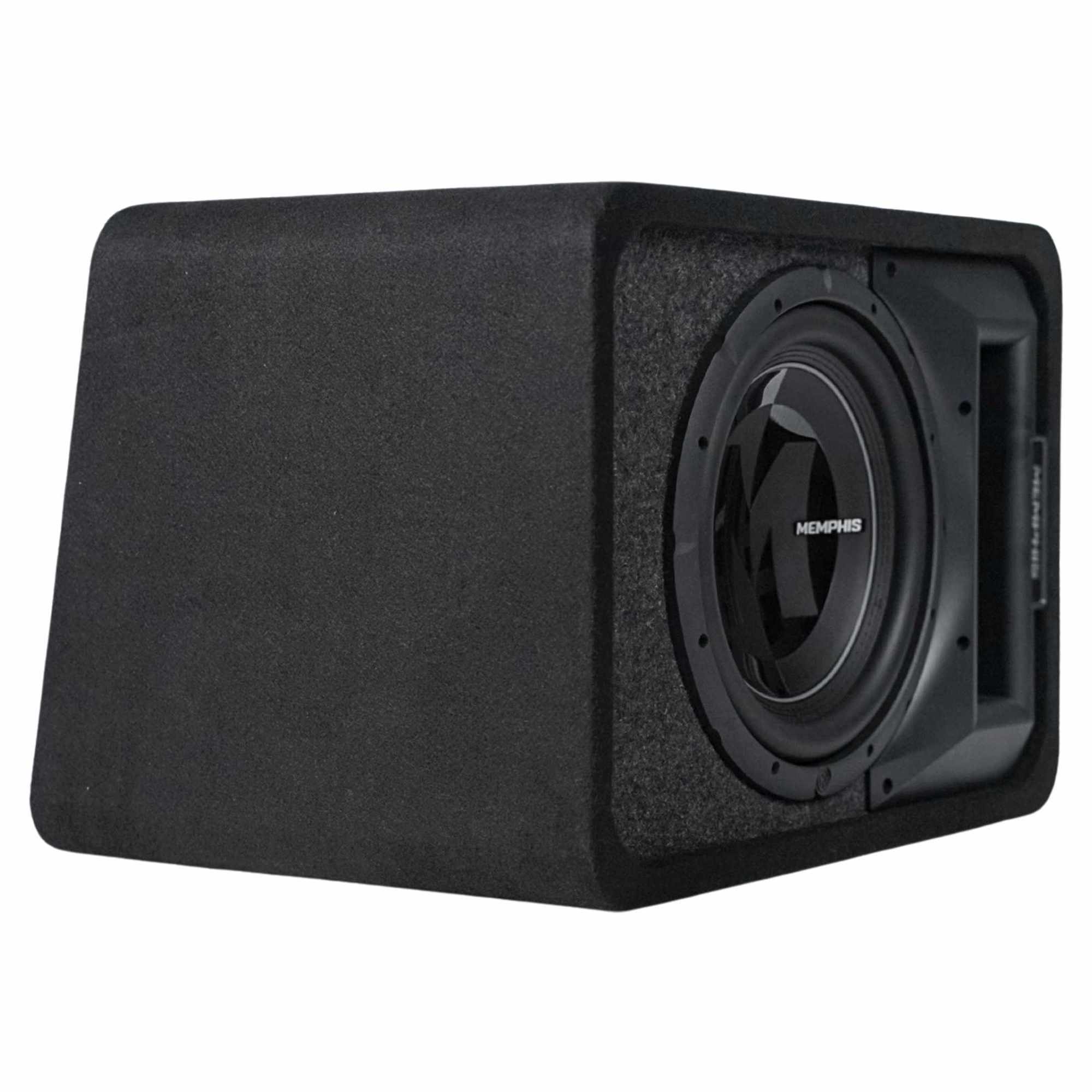 Alt View 7. Memphis Car Audio - Memphis Audio PRXE12SFT - PRX Single 12" Loaded 1 OR 2 Ohm Enclosure with RGB LEDs - Black/Gray.