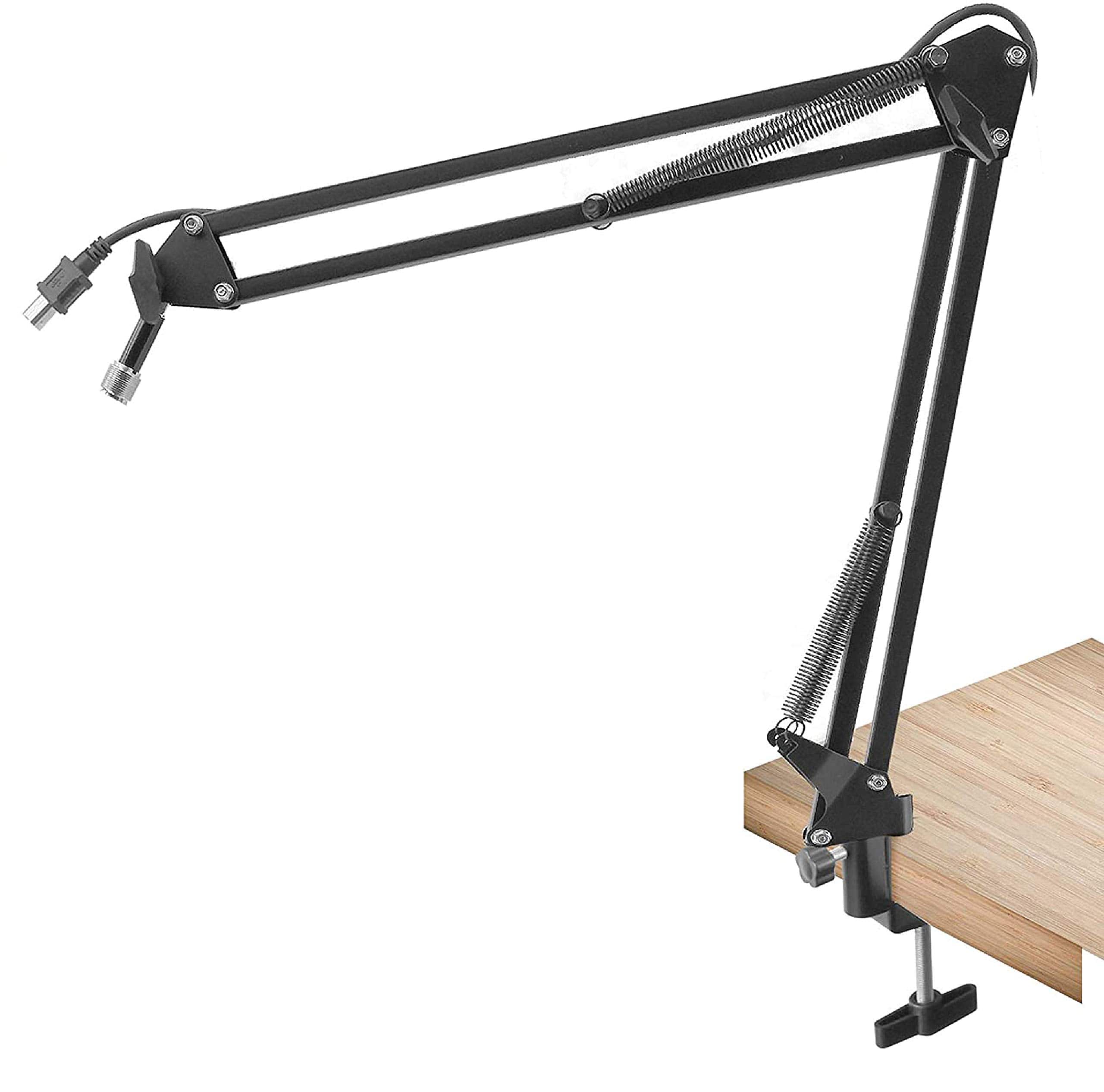 Sound Around - USB Suspension Boom Microphone Stand, Adjustable Arm for Radio Broadcasting & Studio Use - PMKSHUSB04