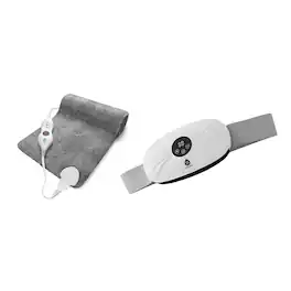 Pursonic - Extra Large Heating Pad & Rechargeable Stomach & Back Massager