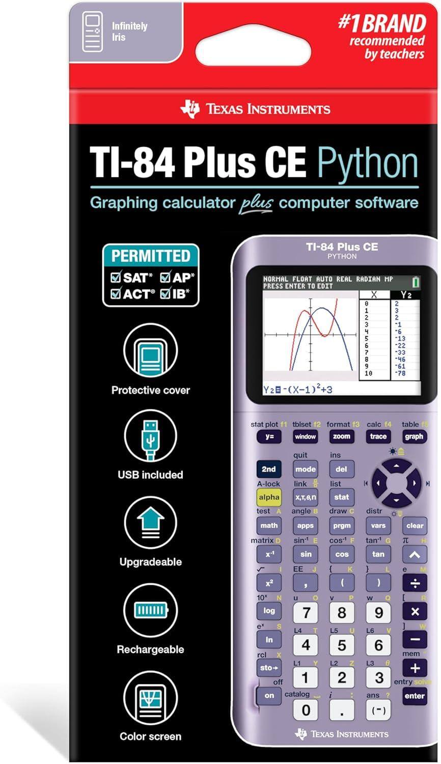 Texas Instruments TI 84 Plus CE Color Graphing Calculator