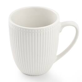 Elama - Gretel 6 Piece Round Stoneware 12 Ounce Mug Set in White - $34.99