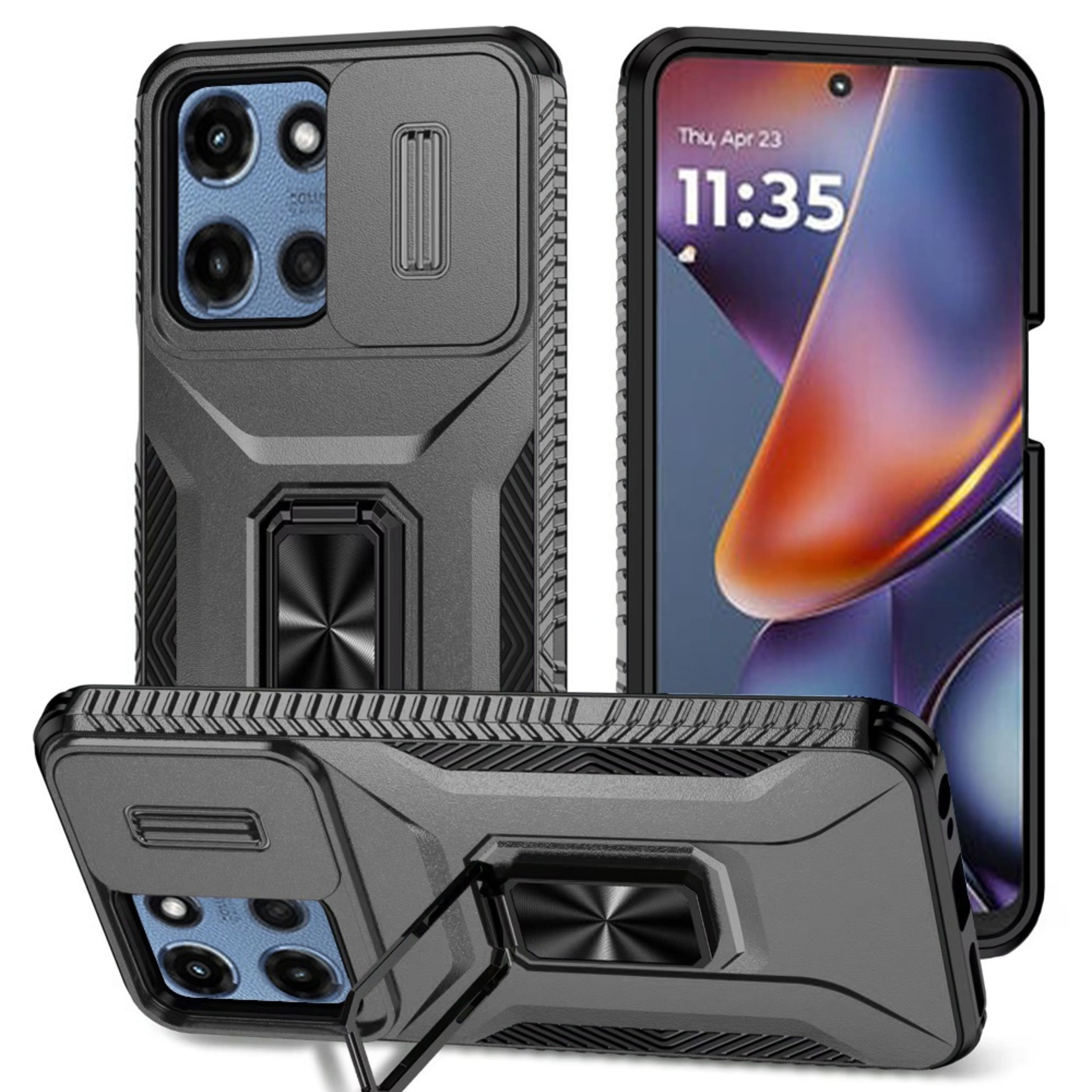 Kitcheniva - Rugged Complete Protection Case With Tempered Glass For Moto G 2025/2026/G Play 2026 Grey - Gray price history on PriceWatchPro
