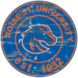 Fan Creations - Boise State Broncos 23.5" Distressed Round Sign - Multicolor