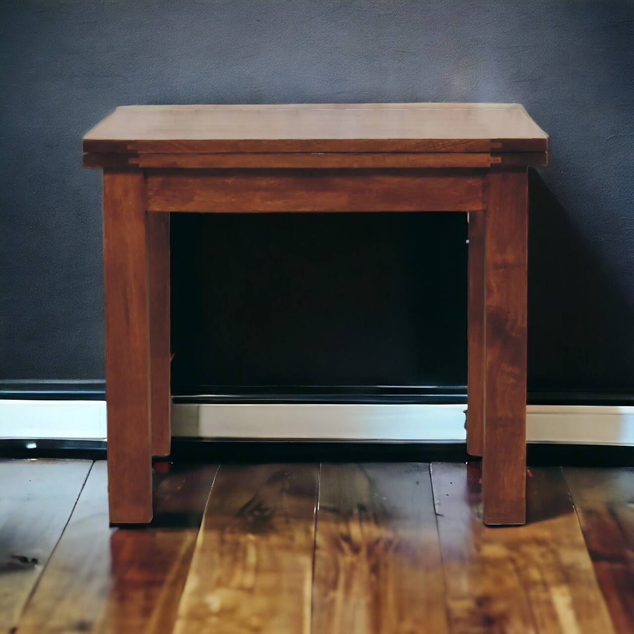 Alt View 9. Artisan Furniture - Chestnut Butterfly Dining Table - Dark Brown.