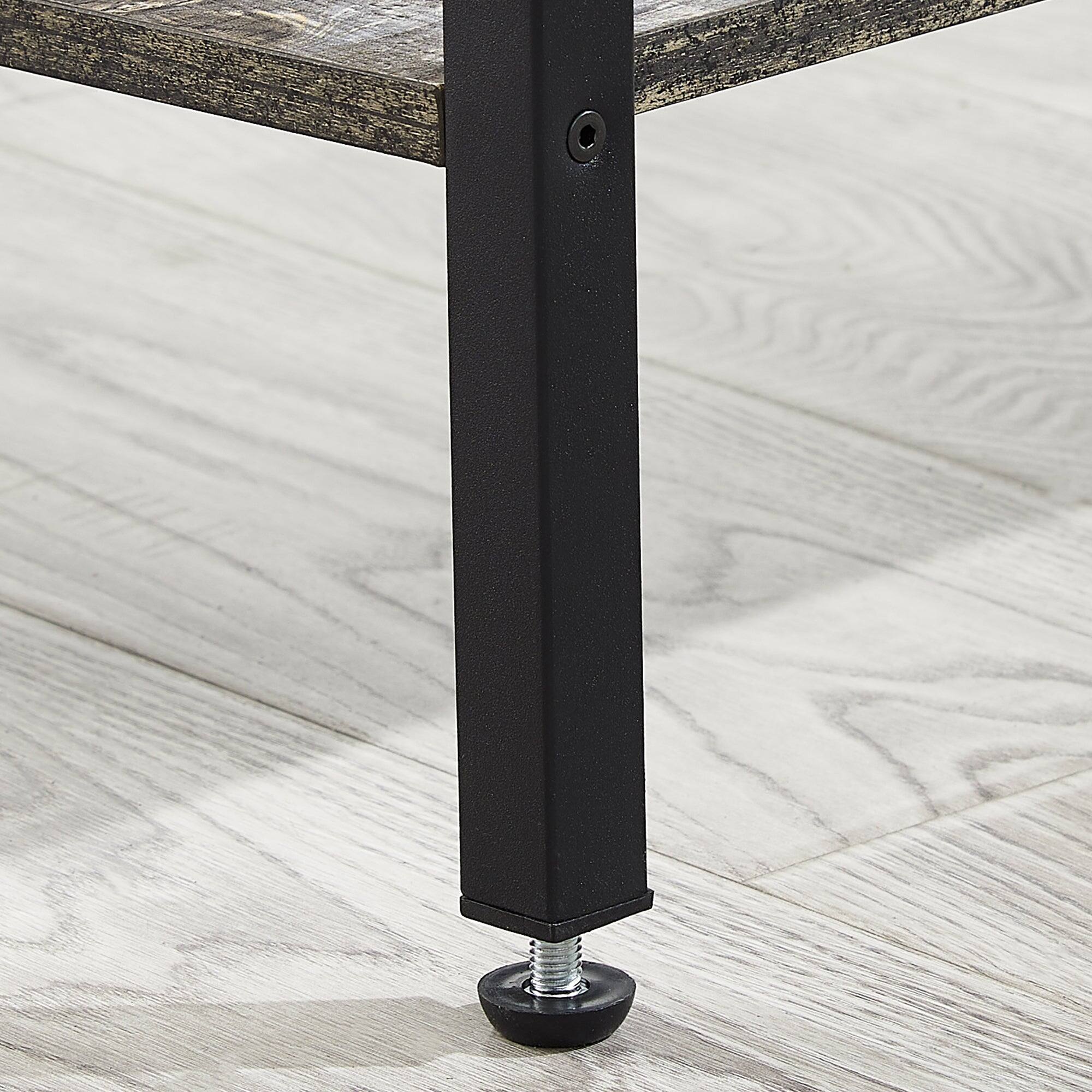 Alt View 4. Vecelo - Charging Nightstand with Outlets & USB Ports - Bedside Table With Fabric Drawers, Modern End Table - Old School.