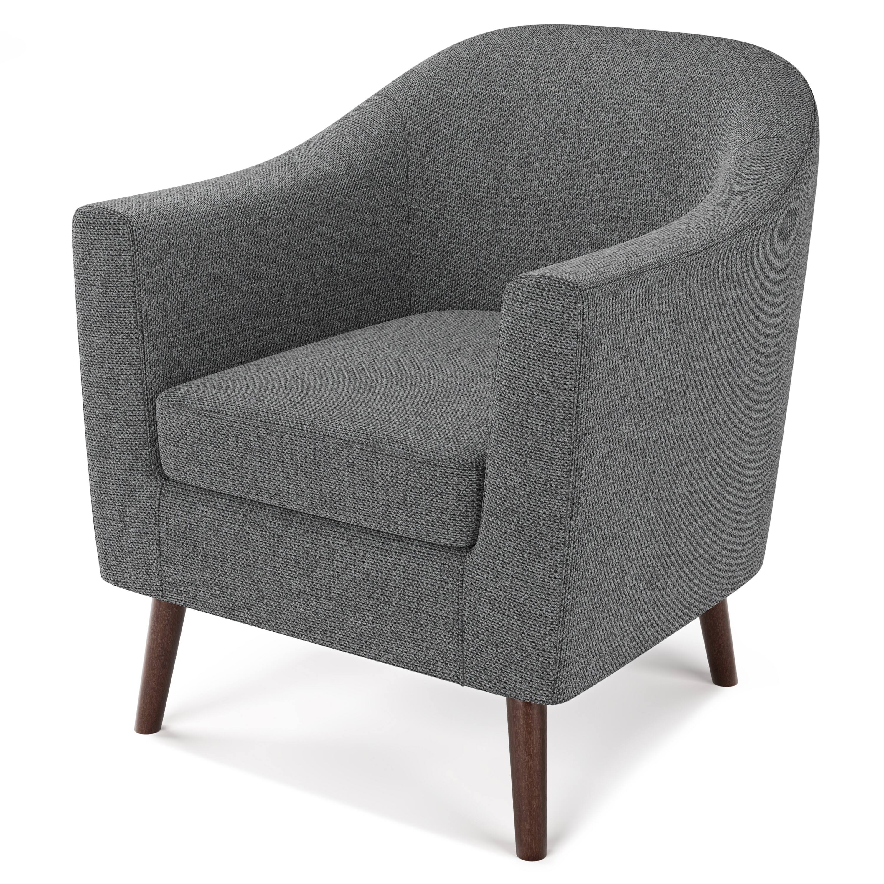 Angle. Simpli Home - Thorne Accent Chair - Shadow Grey.
