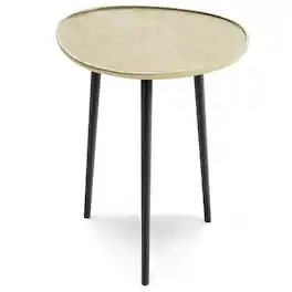Simpli Home - Tanner Metal Side Table - Gold